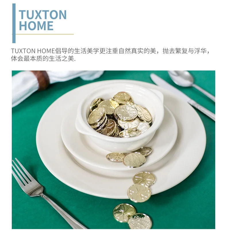 Tuxton Home Small exquisite soup pot,D Quality porcelain,Stylish simplicity，6 piece set detail image 2