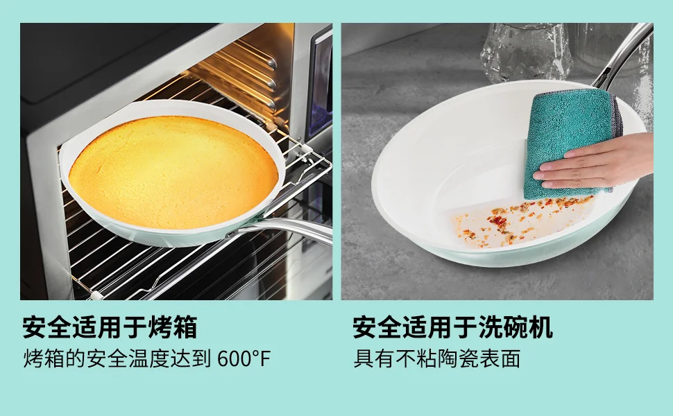 Wang Yuan Ji Non-Stick 9.44-inch Frying Pan Ceramic WYJ-JP24 Stain Resistant and Easy to Clean Dishwasher Safe detail image 8