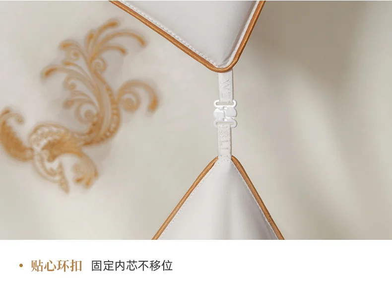 Wensli 100% mulberry silk warm quilt four seasons quilt mother and child quilt silk quilt - Fenglaiyi detail image 16