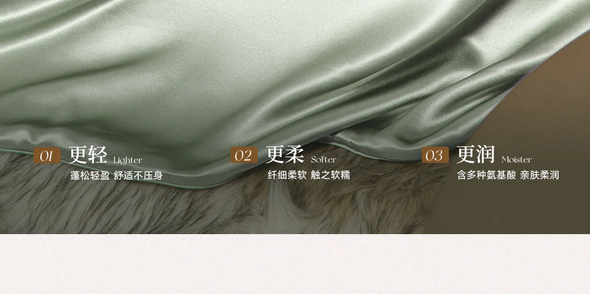 万事利 100%桑蚕丝真丝床品四件套 床单被套丝绸真丝被套礼品 清梦 220cm×240cm 详情图 12
