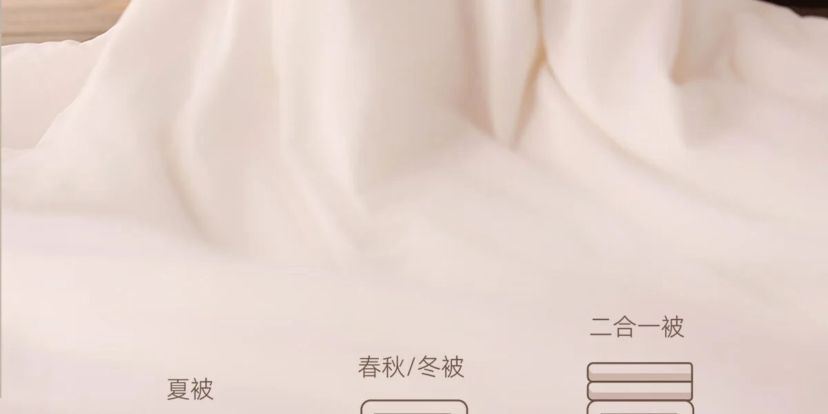 WENSLI 100% Organic Tussah Silk Quilt Core Winter Quilt Natural Sleep Warm and Breathable (2000g, 220cm×240cm) detail image 24