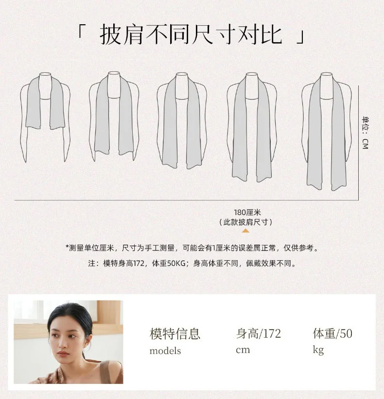 【中国直邮，时效8-20天】万事利 桑蚕丝围巾 拉绒丝空调披肩 精致贴心礼物送妈妈送长辈 花间序系列 三色可选 180×60cm 详情图 4