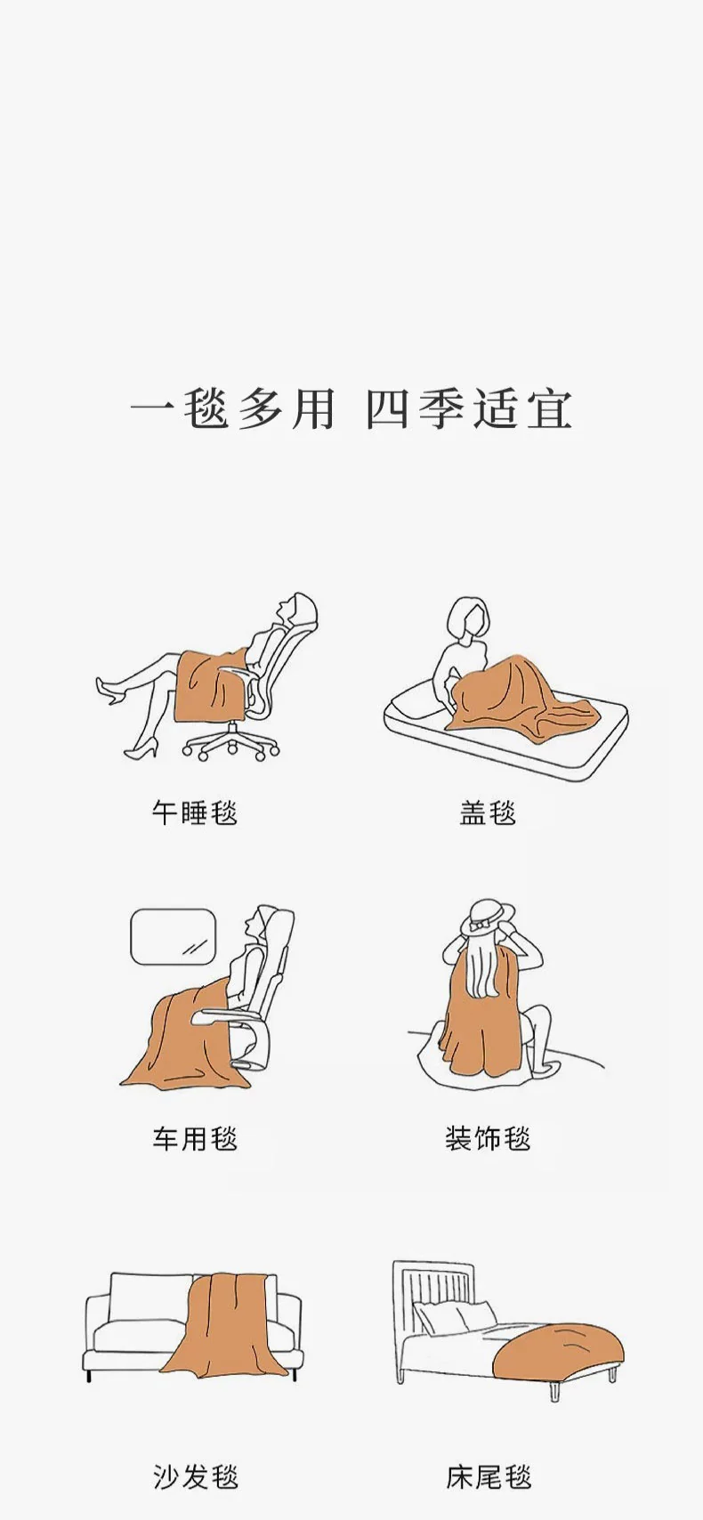 【中国直邮，时效8-20天】万事利 桑蚕丝保暖毯子 福满祝福生日礼物送家里人 聚福毯 140*200cm 详情图 14