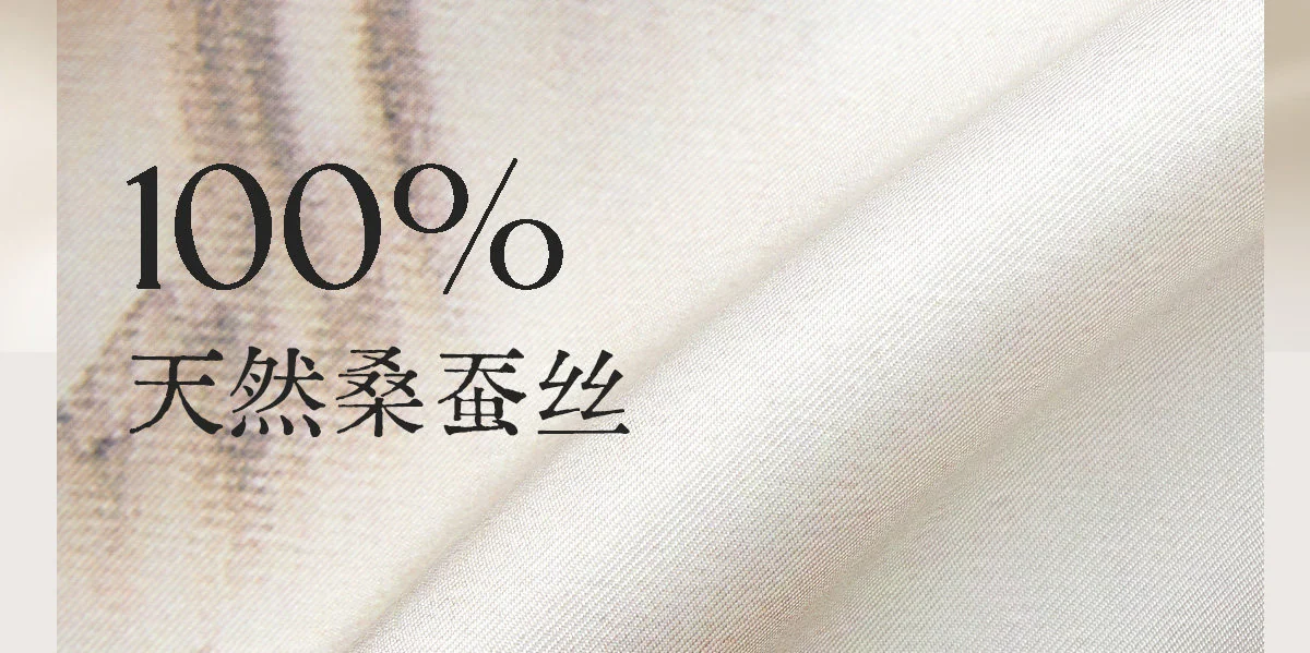 【中国直邮，时效8-20天】万事利【艺术家联名款】真丝丝巾100%桑蚕丝大方巾超大丝绸披肩马韵-橘色 detail image 18