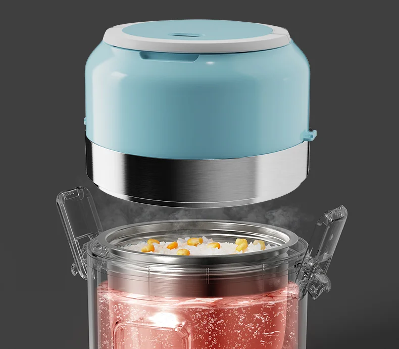Bear intelligent electric steamed and cooked mini rice cooker hot pot, Pluggable and heated 2L detail image 5