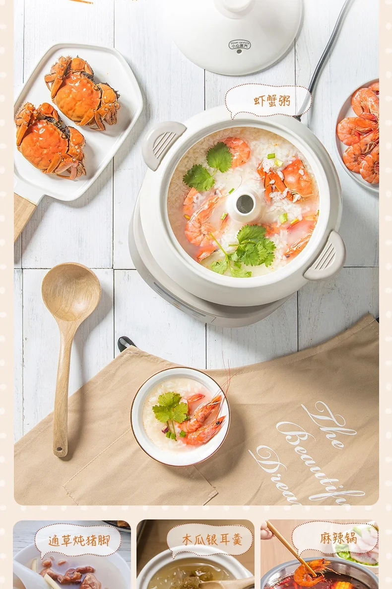 Bear  Multi-functional Electric Steam Cooker DQG-A30C1 with Natural Ceramics Pot  Distilled Cooking  3L detail image 8
