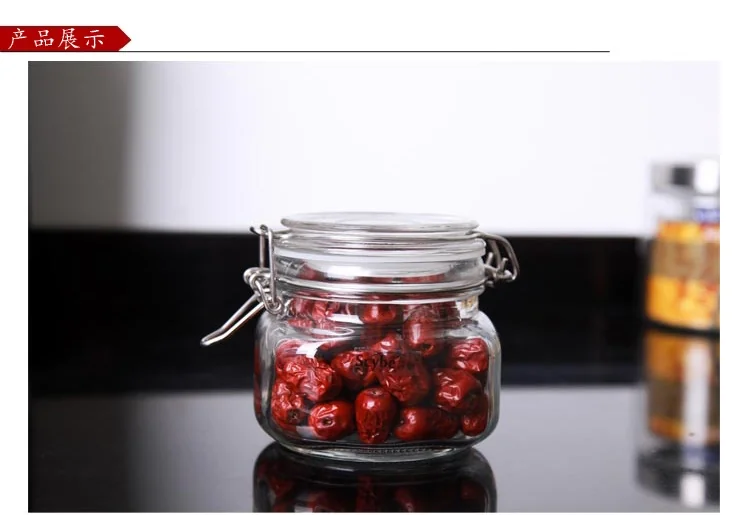 Scybe glass sealed storage tank set of 2 500ml+750ml detail image 6