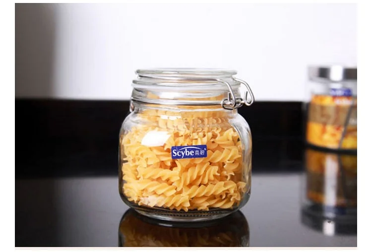 Scybe glass sealed storage tank set of 2 500ml+750ml detail image 8