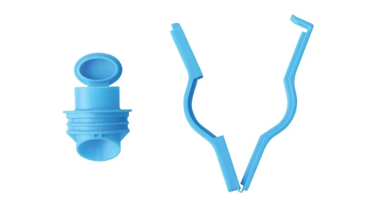 YISEN Food sealing discharge nozzle, Sealing clip, Keep fresh with lid, Prevent moisture and prevent dust, large, Mixed color 6 pack detail image 13