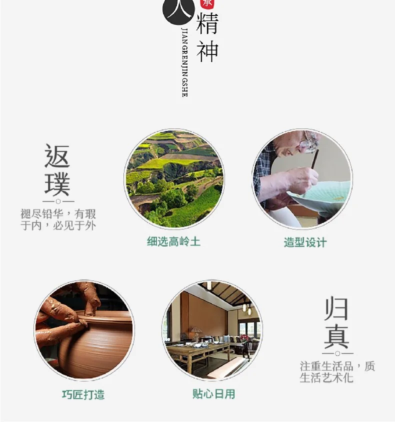 【中国直邮，时效10-15天】余年窑 柿柿如意羊脂玉瓷3人功夫茶具茶袋旅行茶具便携装 茶壶茶杯主人杯 detail image 7