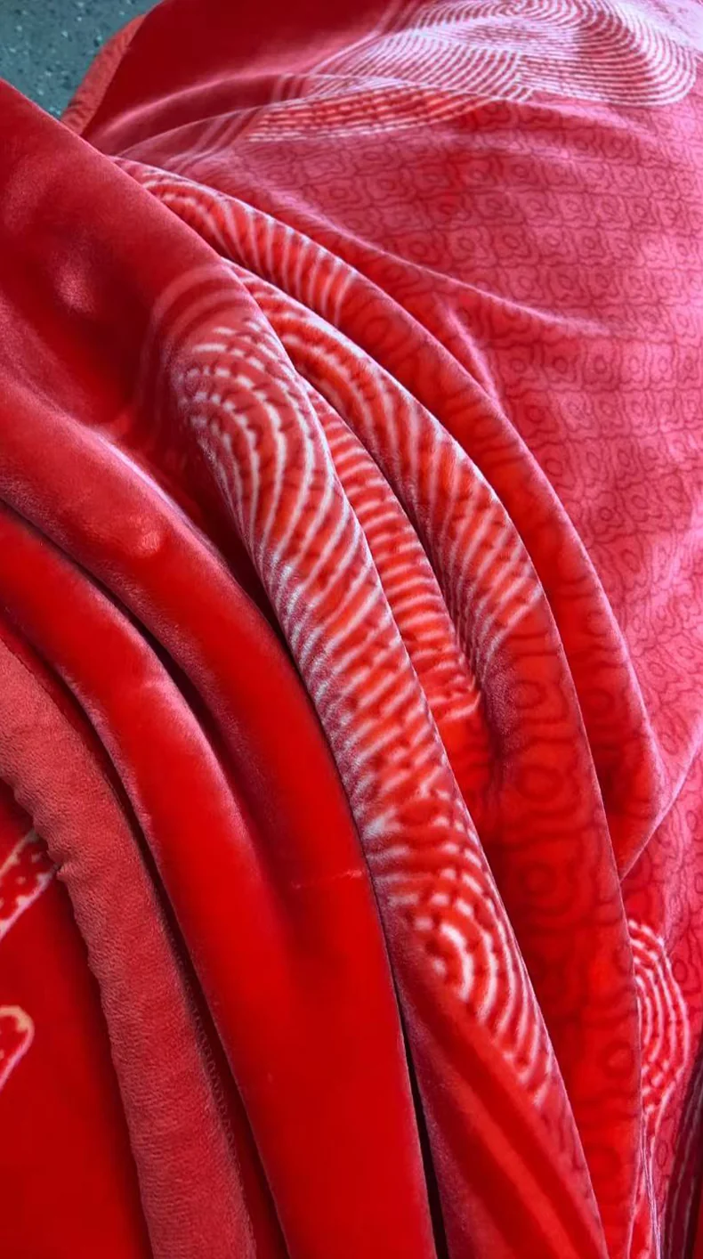 [China Direct Mail, Delivery Time 8-20 Days] Zhen'ai Blanket Modern Era Luxurious Faux Mink Fleece Blanket High Gram Weight Faux Mink Fabric Warm at First Touch 200*230cm detail image 5