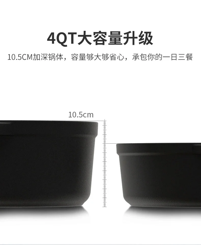 STAUB 家用珐琅锅铸铁锅焖炖锅 锁热保温 不挑炉灶 4QT 双色可选 详情图 10