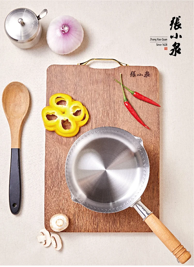ZhangXiaoQuan Stainless steel soup pot milk pan snow pan, Lightweight and compact, 18cm detail image 2