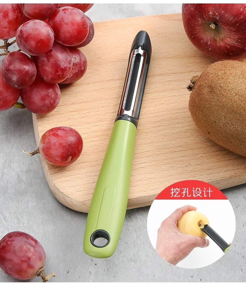 ZhangXiaoQuan Stainless steel paring knife,Lightweight and compact, Peel as thin as a cicada wing, green detail image 6