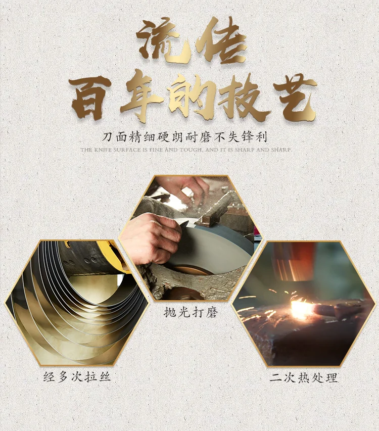 Zhang Xiao Quan cutter, Sharp blade, Wear-resistant and tough,Six-piece set detail image 5