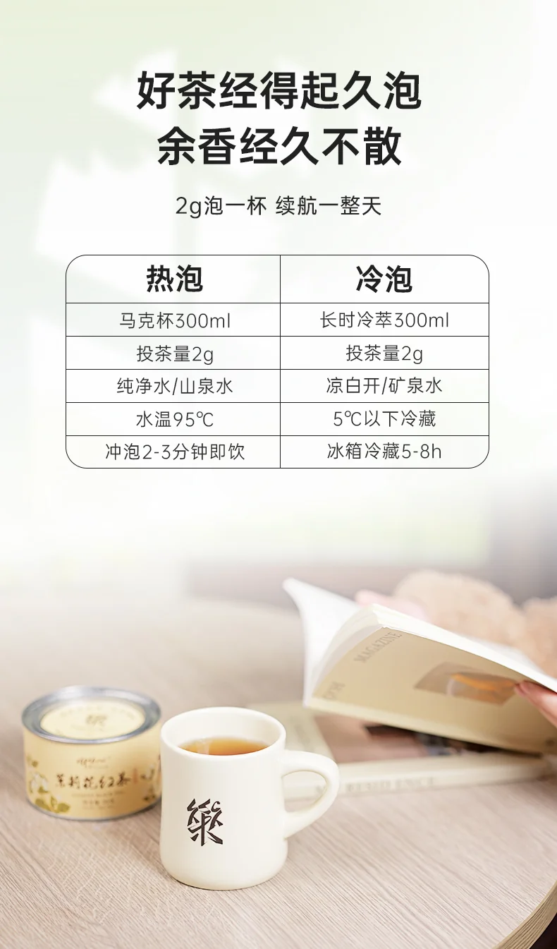正山堂 乐普山茶·茉染骏眉·茉莉红茶 50g *3罐 详情图 10