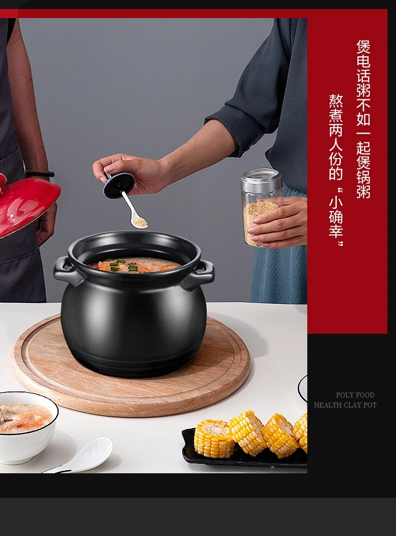 ASD, Natural ceramic casserole soup pot, Health pot, RXC60C1J, Rapid cold and rapid, Heat is not easy to crack, Heat storage and insulation, 6.0L detail image 15