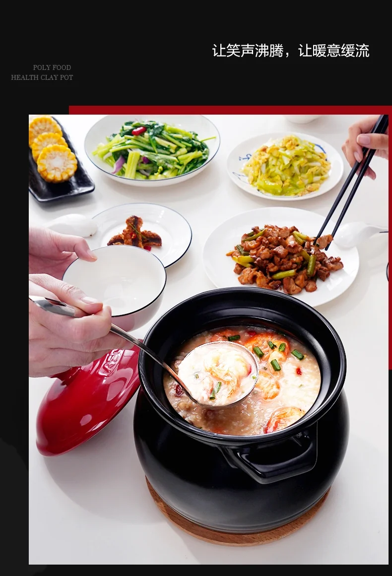 ASD, Natural ceramic casserole soup pot, Health pot, RXC60C1J, Rapid cold and rapid, Heat is not easy to crack, Heat storage and insulation, 6.0L detail image 16