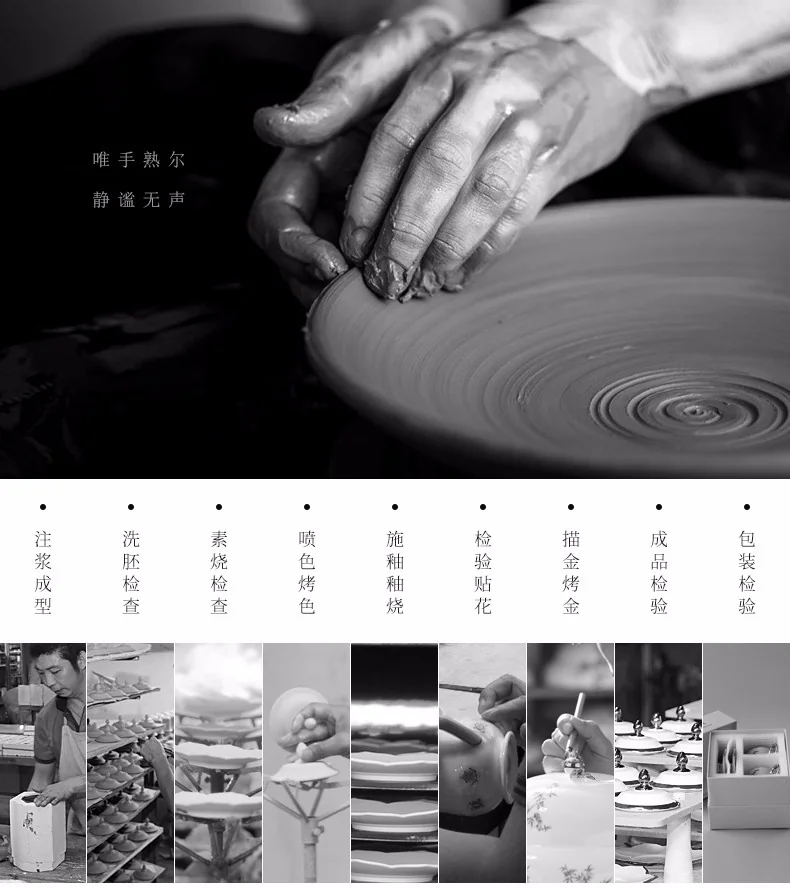 【中国直邮，时效10-15天】Auratic 国瓷永丰源夫人瓷石榴家园6头餐具（1人位） detail image 13