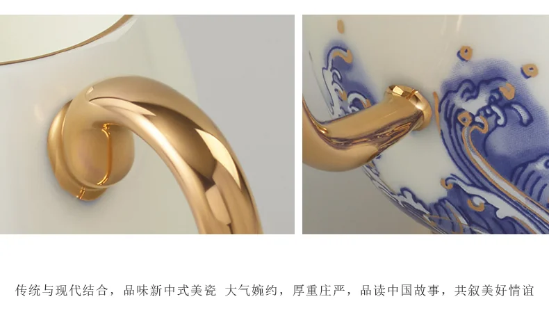 【中国直邮，时效10-15天】Auratic 国瓷永丰源先生瓷海上明珠9头酒具 detail image 5