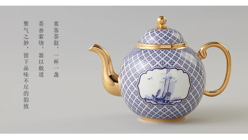 【中国直邮，时效10-15天】Auratic 国瓷永丰源 先生瓷·四海升平10头中式茶具套装 detail image 11