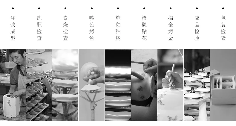 【中国直邮，时效10-15天】Auratic 国瓷永丰源水墨牡丹三件套盖杯（330ml） detail image 10