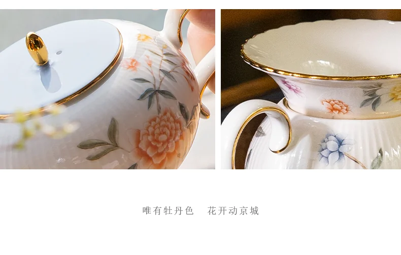 【中国直邮，时效10-15天】Auratic 国瓷永丰源幸福礼-月亮时光8头茶具（4人位-圆丰版） detail image 5