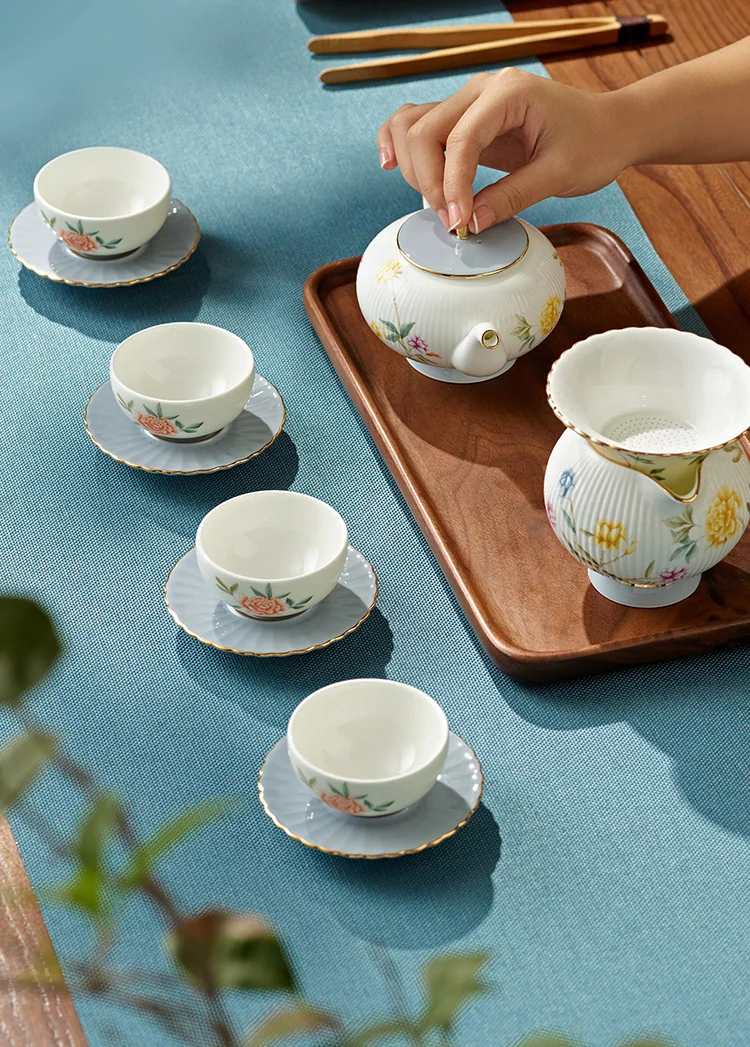 【中国直邮，时效10-15天】Auratic 国瓷永丰源月亮时光12头茶具（4人位） detail image 5