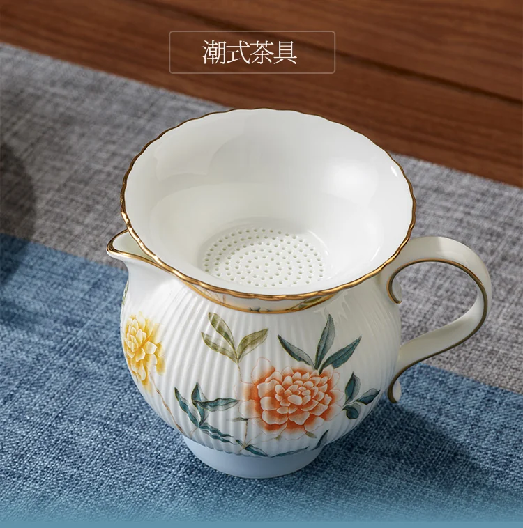 【中国直邮，时效10-15天】Auratic 国瓷永丰源月亮时光18头潮式茶具（8人位） detail image 3