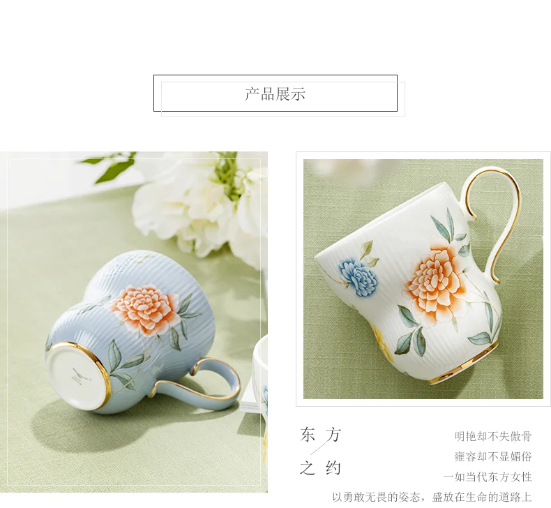【中国直邮，时效10-15天】Auratic国瓷永丰源 月亮时光陶瓷马克杯 家用办公室喝茶杯 detail image 4