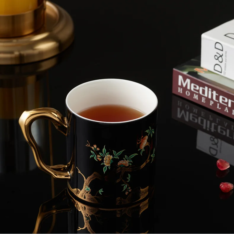 【China Direct Shipping, 10-15 days】Auratic Guochen Yongfengyuan Lady Porcelain Pomegranate Home Mug (350ml) detail image 18