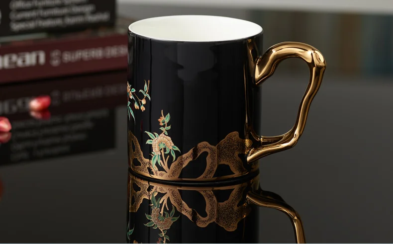 【China Direct Shipping, 10-15 days】Auratic Guochen Yongfengyuan Lady Porcelain Pomegranate Home Mug (350ml) detail image 20