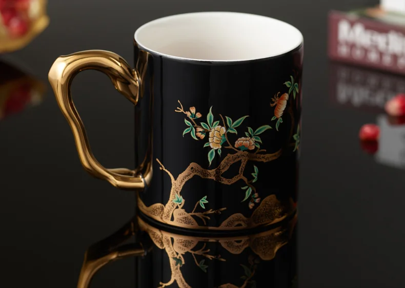 【China Direct Shipping, 10-15 days】Auratic Guochen Yongfengyuan Lady Porcelain Pomegranate Home Mug (350ml) detail image 22