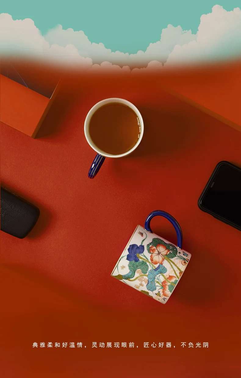 [China Direct Shipping, 10-15 days] Auratic China Porcelain Yongfengyuan Happiness Tea Cup (350ml) detail image 17