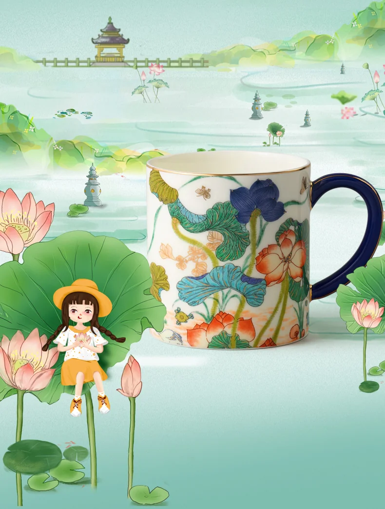 [China Direct Shipping, 10-15 days] Auratic China Porcelain Yongfengyuan Happiness Tea Cup (350ml) detail image 7