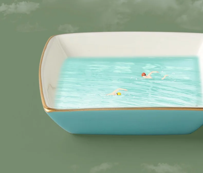 Auratic, Mrs. Porcelain·West Lake Blue, tableware Set, 6 pieces detail image 13