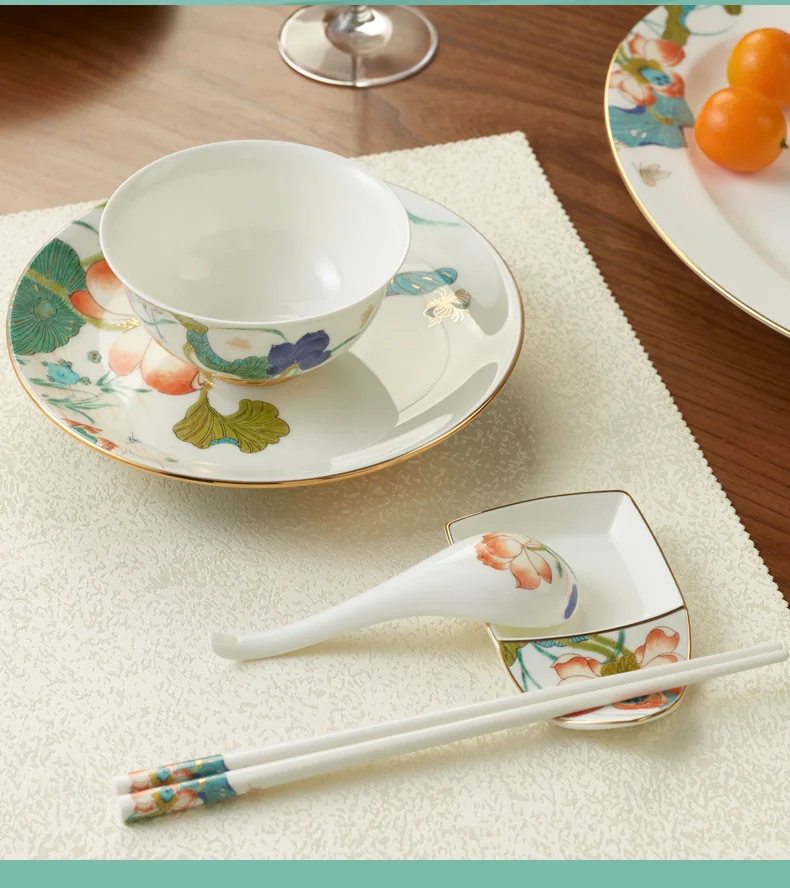 [China Direct Shipping, 10-15days] Happiness and Harmony 6Heads Cutlery (for 1 person) detail image 15