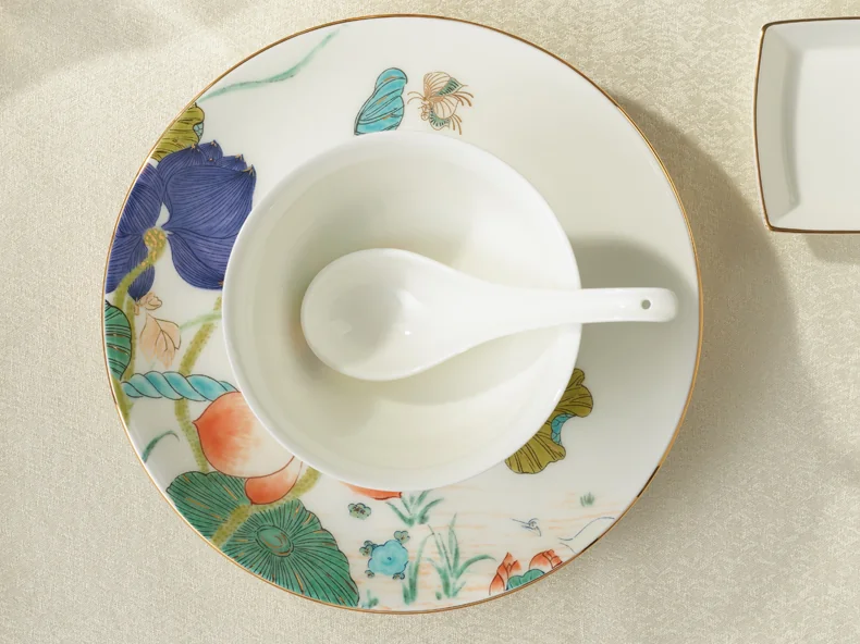 [China Direct Shipping, 10-15days] Happiness and Harmony 6Heads Cutlery (for 1 person) detail image 19