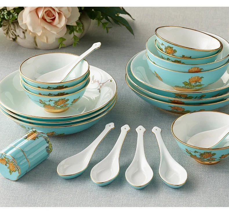 【G20公式国賓級】夫人瓷 西湖蓝 ペアマグカップ 新品未使用・完品 中式精美餐具·AURATIC 国瓷永丰源夫人瓷西湖蓝22头家用碗盘碟勺陶瓷