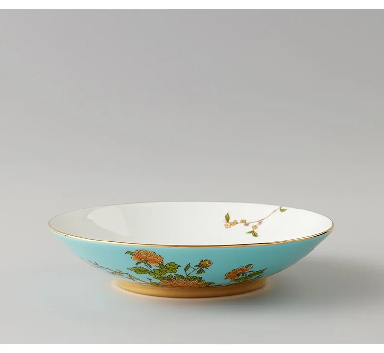 [China direct mail, time limit 5-7 days]AURATIC, Lady Porcelain West Lake Blue Ceramic Tableware 29 Heads 8 People Dining Dishes and Spoons High-end Household Chinese Gift Set detail image 10
