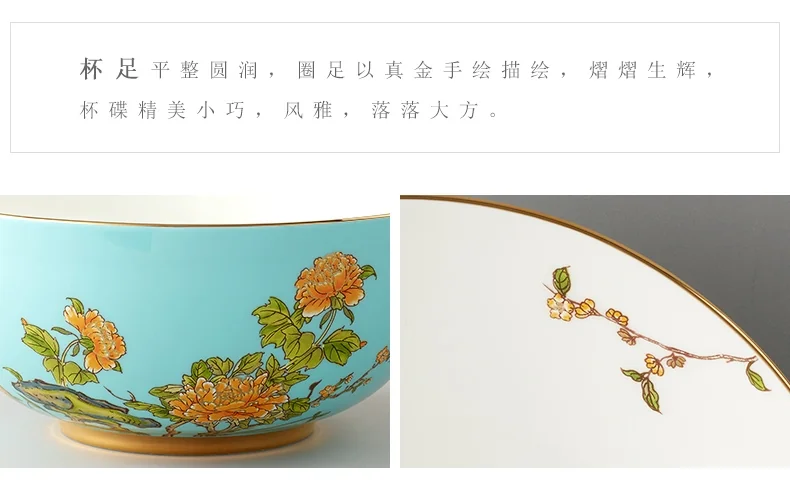 [China direct mail, time limit 5-7 days]AURATIC, Lady Porcelain West Lake Blue Ceramic Tableware 29 Heads 8 People Dining Dishes and Spoons High-end Household Chinese Gift Set detail image 11