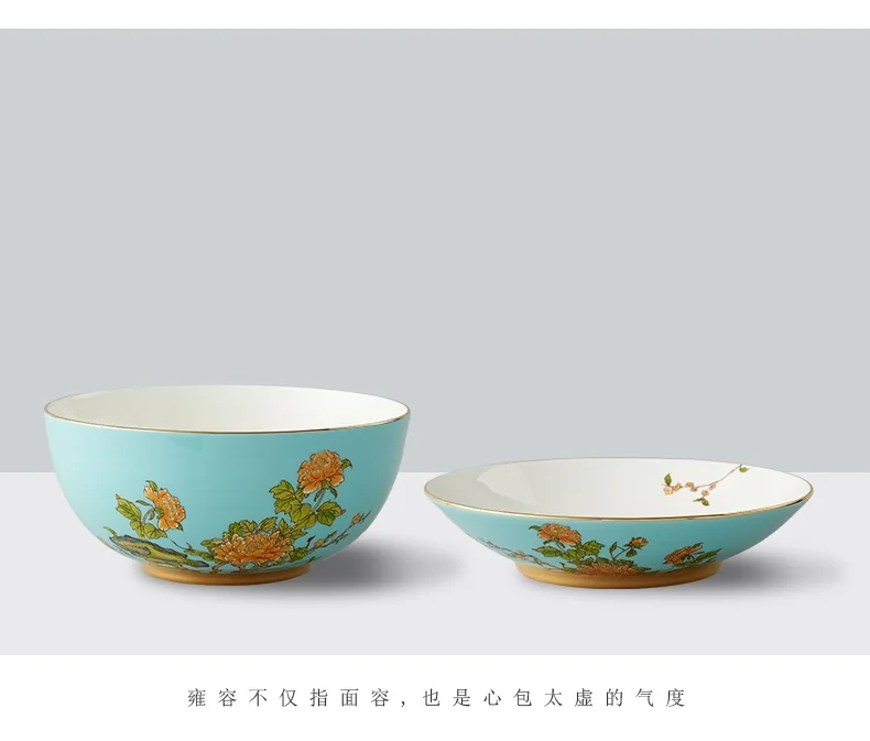 [China direct mail, time limit 5-7 days]AURATIC, Lady Porcelain West Lake Blue Ceramic Tableware 29 Heads 8 People Dining Dishes and Spoons High-end Household Chinese Gift Set detail image 15
