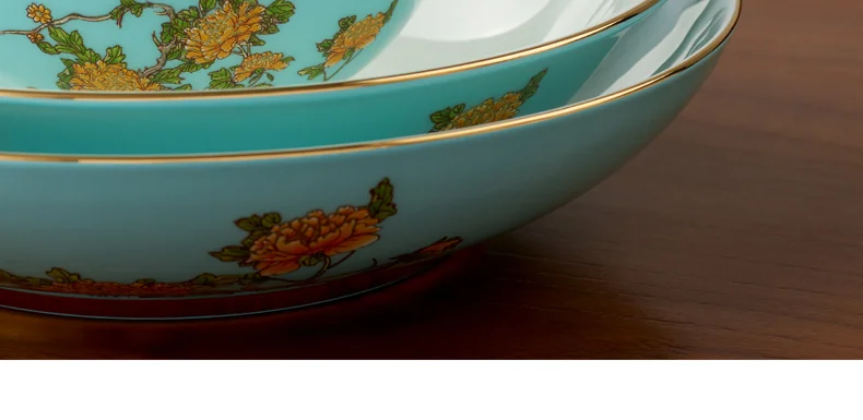 [China Direct Shipping, 5-7 days] Auratic China Porcelain Yongfengyuan Lady Porcelain Westlake Blue 29 Heads Chinese Household Tableware Set detail image 19