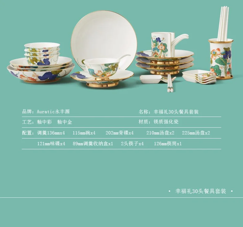 [China Direct Shipping, 5-7days] Happy Harmony 30 Heads Medium Cutlery detail image 3