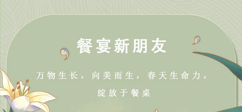 Auratic, Happiness Gift · Spring Blossoms, 44  pieces Tableware Bowls, Plates, Spoons, Chinese Household Tableware Set, Gift Set detail image 13