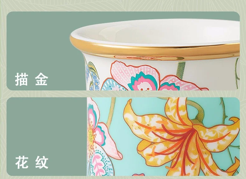 Auratic, Happiness Gift · Spring Blossoms, 44  pieces Tableware Bowls, Plates, Spoons, Chinese Household Tableware Set, Gift Set detail image 30