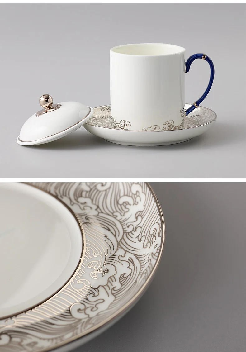 Auratic, Mr. Porcelain Sea Pearl, Conference Cup, Tea Cup, Office Cup, 350ml detail image 8