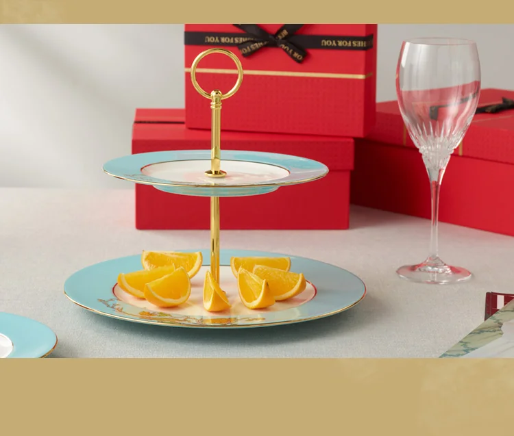 [China Direct Shipping, 5-7 days] Auratic China Porcelain Yongfengyuan 2-head Cake Set in West Lake Blue detail image 13