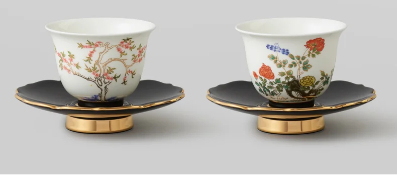 【China Direct Shipping, 10-15 days】Auratic Guochen Yongfengyuan Lady Porcelain Pomegranate Home 2 Heads Travelling Tea Set (12 Flower Patterns) detail image 11