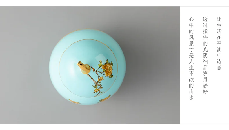 [China Direct Shipping, 5-7 days] Auratic China Porcelain Yongfengyuan 4-head Fortune Fruit Plate in West Lake Blue (130mm) detail image 10